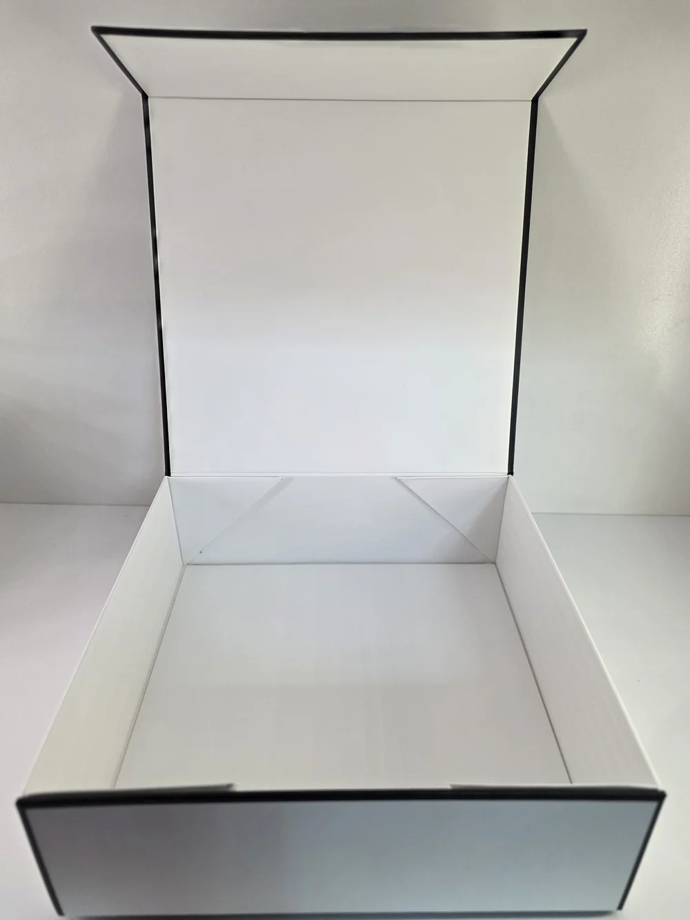 Authentic CHANEL White and Black Gift Box-7.75